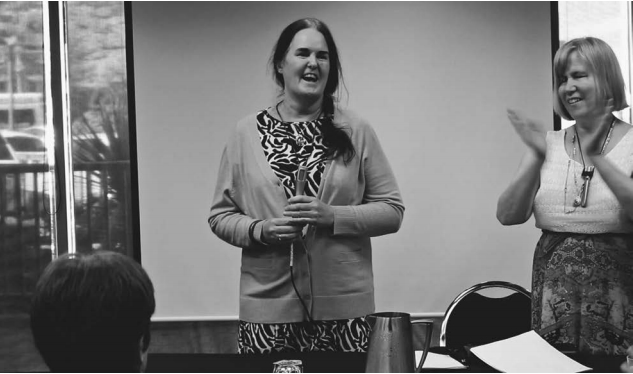 Elizabeth Syring (left) and Mary Ellen Gabias, CFB President, CFB 2018 Convention. Photo supplied by Daryl Jones