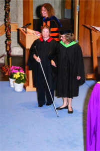Doris with Thelma Fayle at UVic grad ceremony