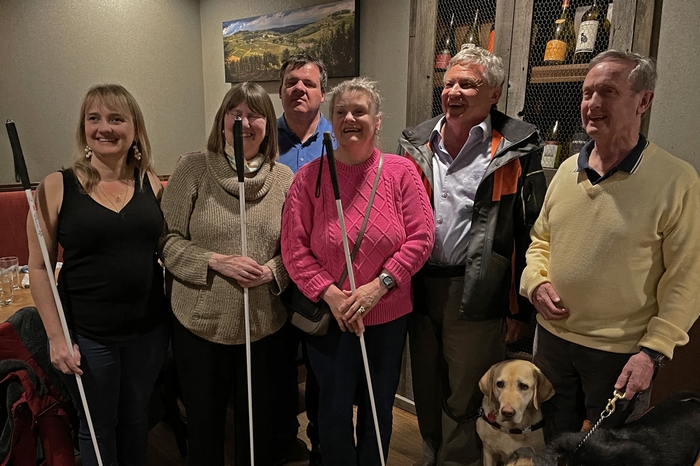 CFB President Doug Lawlor (3rd from left) with members of the CFB in Victoria.