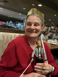 Photo of Blind Barbie at CFB Christmas Party