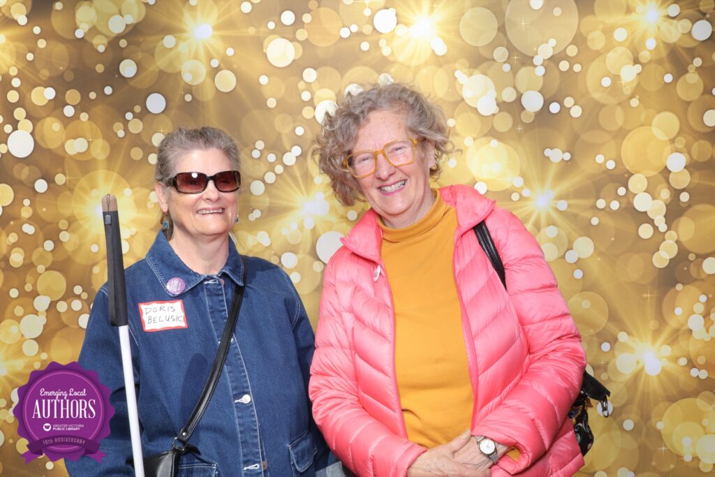 Doris Belusic and Thelma Fayle Celebrating 'I Am Blind' Being Featured in the Greater Victoria Public Library’s Emerging Local Authors Collection