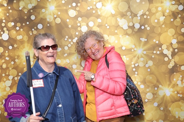 Doris Belusic and Thelma Fayle Celebrating 'I Am Blind' Being Featured in the Greater Victoria Public Library’s Emerging Local Authors Collection