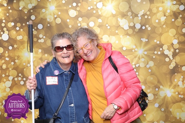 Doris Belusic and Thelma Fayle Celebrating 'I Am Blind' Being Featured in the Greater Victoria Public Library’s Emerging Local Authors Collection